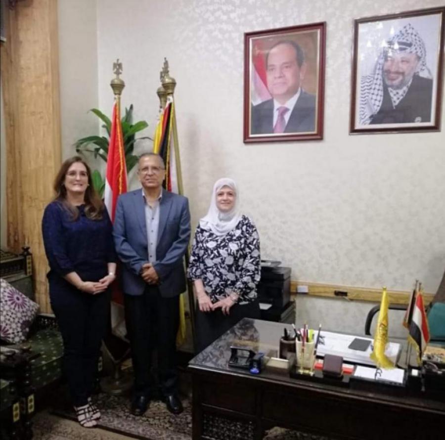 Encuentro de la Embajadora de Cuba con representantes de FATAH
