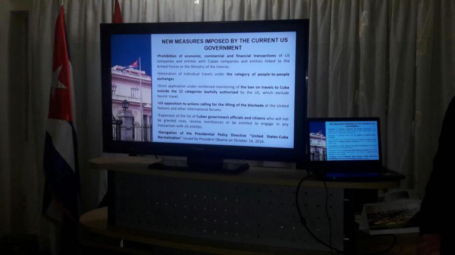 Conferencia de prensa sobre el Bloqueo