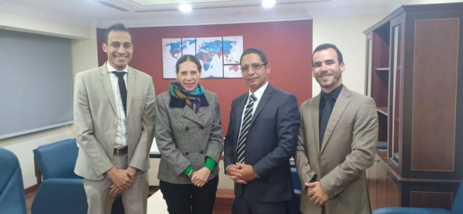 Encuentro de trabajo con la Asesora para Relaciones Internacionales de la Ministra de Salud y Población de Egipto