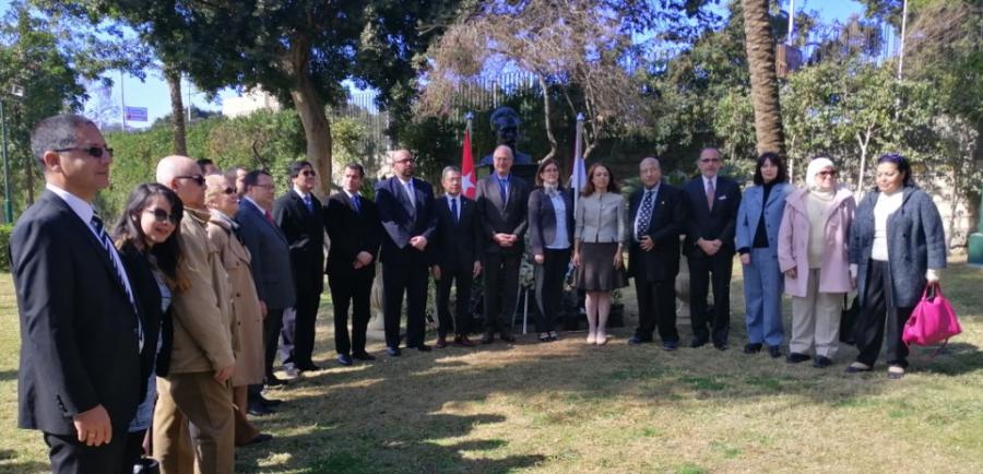 The Embassy of Cuba in Egypt pays homage to José Martí