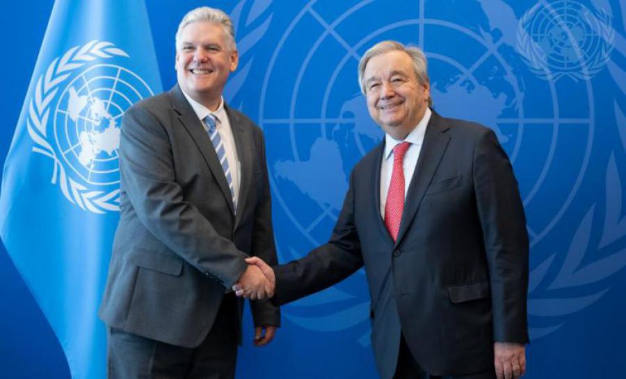 Recibe Secretario General de Naciones Unidas a Vice Primer Ministro de Cuba