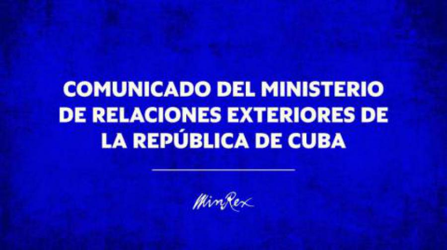 MINREX rechaza declaración  provocadora y calumniosa de Argentina