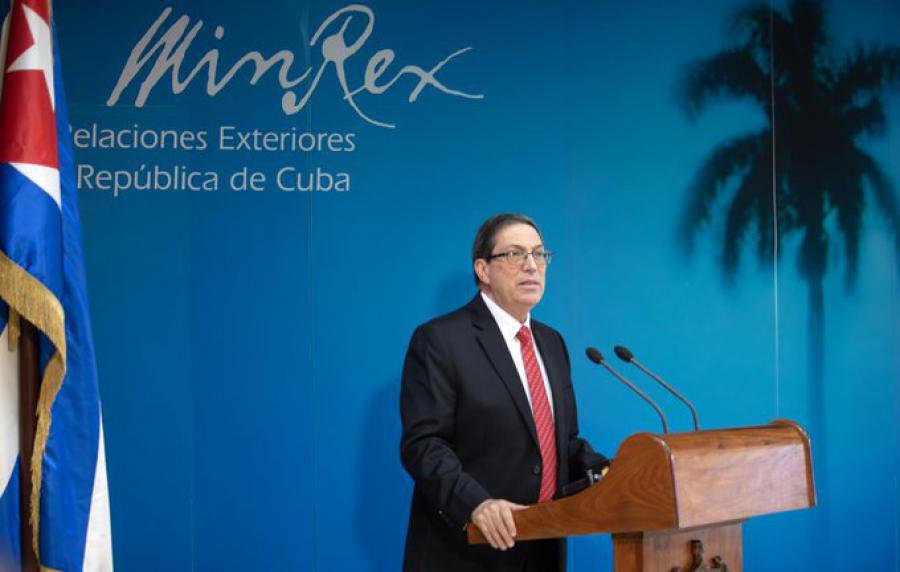 Declaraciones a la prensa del ministro de Relaciones Exteriores de Cuba, Bruno Rodríguez Parrilla