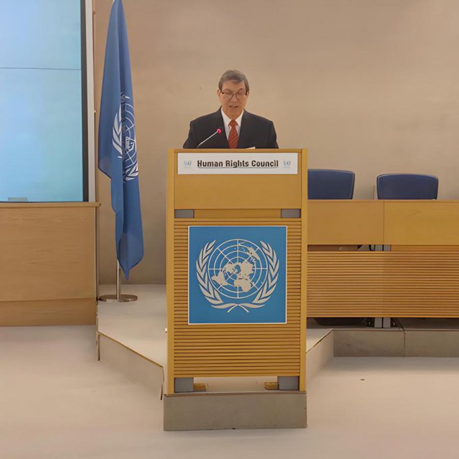 Discurso del Ministro de Relaciones Exteriores de Cuba, Bruno Rodríguez Parrilla, en el Segmento de Alto Nivel del 58º periodo de sesiones del Consejo de Derechos Humanos.
