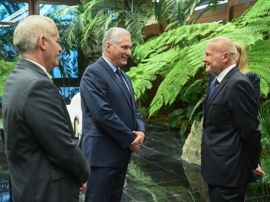 Recibió Presidente Díaz-Canel Cartas Credenciales del Excelentísimo Señor Zdenek Rozhold, Embajador de la República Eslovaca en Cuba
