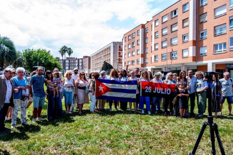 Reafirman solidaridad con Cuba en Asturias como parte de las celebraciones por el 26 de julio