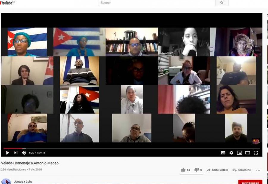 Cubanos residentes en Europa realizan velada en homenaje a Antonio Maceo