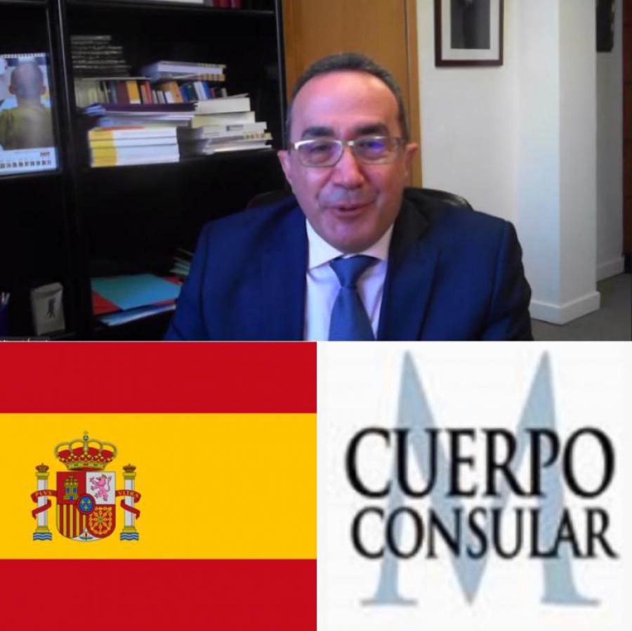 Participa Cónsul General en Madrid en conferencia virtual con Director General de ejecución penal y reinserción de la Secretaria General de Instituciones Penitenciarias del Ministerio de Interior de España