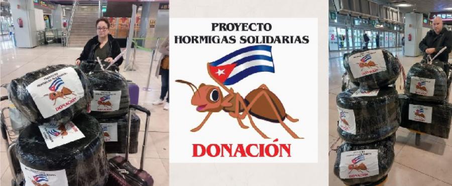 El proyecto “Hormigas Solidarias” realiza donaciones de medicamentos y material sanitario a varias provincias de Cuba
