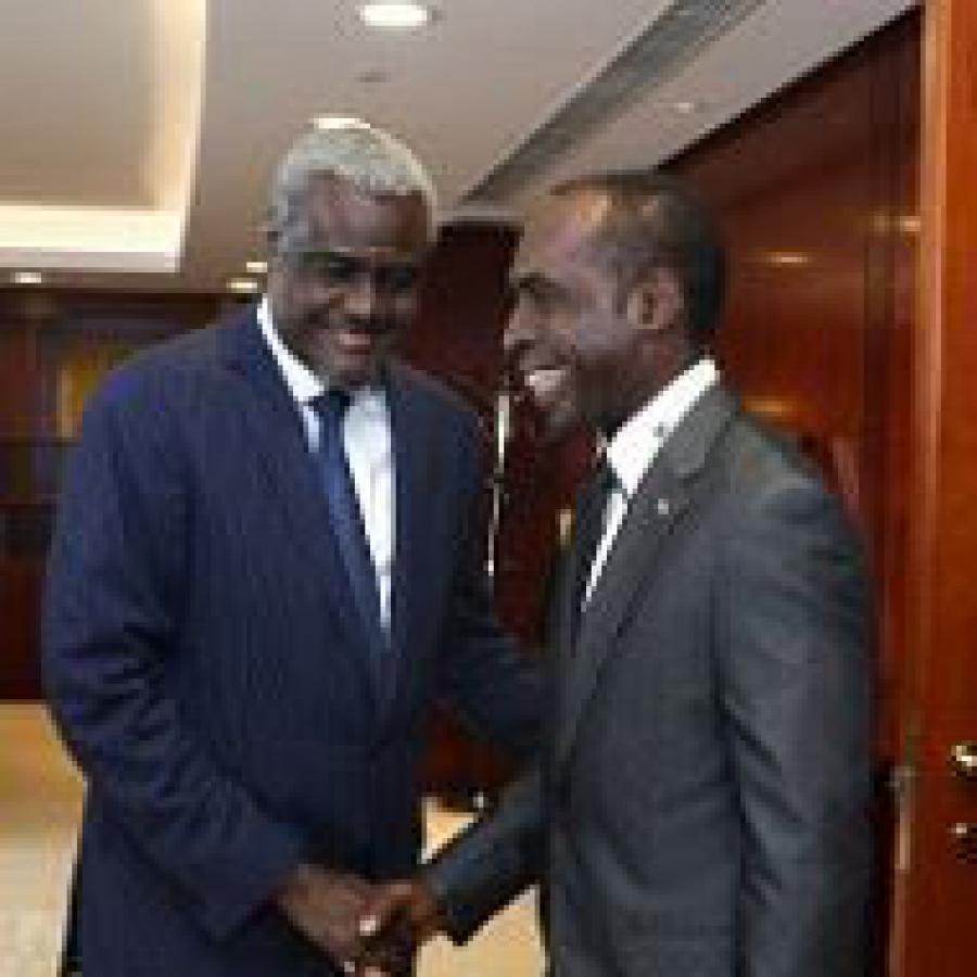 Chairperson of the African Union Commission received the new Cuban Ambassador. 