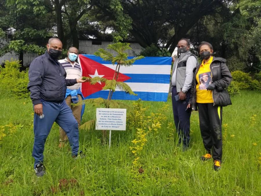 Homenaje a Fidel en Etiopía