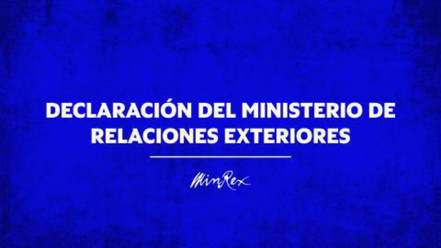 Declaración del MINREX