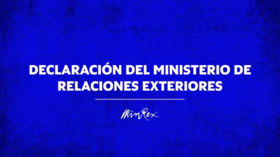 Declaración del MINREX