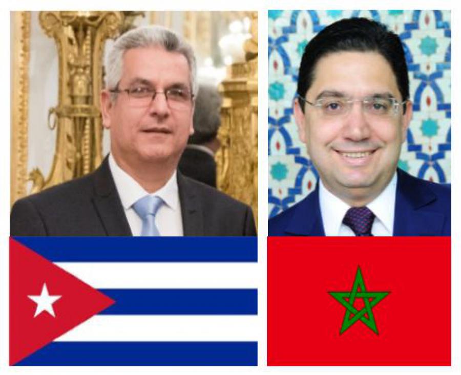 Sostiene encuentro Embajador de Cuba con Canciller marroquí. Sostiene encuentro Embajador de Cuba con Canciller marroquí.