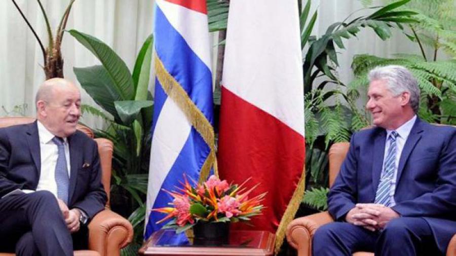 CANCILLER FRANCÉS RATIFICA EL DESARROLLO FAVORABLE DE LAS RELACIONES CON CUBA