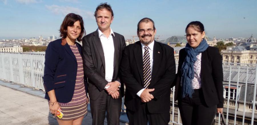 Germán Ferras Álvarez, coordinador de Asia y Oceanía del Departamento de relaciones internacionales del Comité Central del Partido Comunista de Cuba (PCC) y diputado de La República En Marcha (LREM) François-Michel Lambert