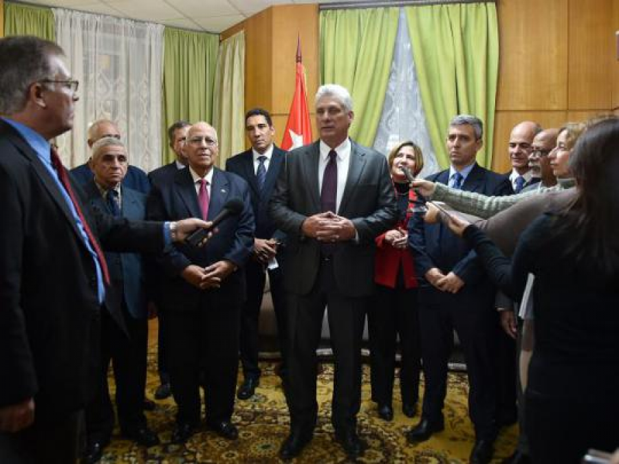 Presidente cubano:"Estamos contentos porque es un día muy significativo; es un día de victoria"