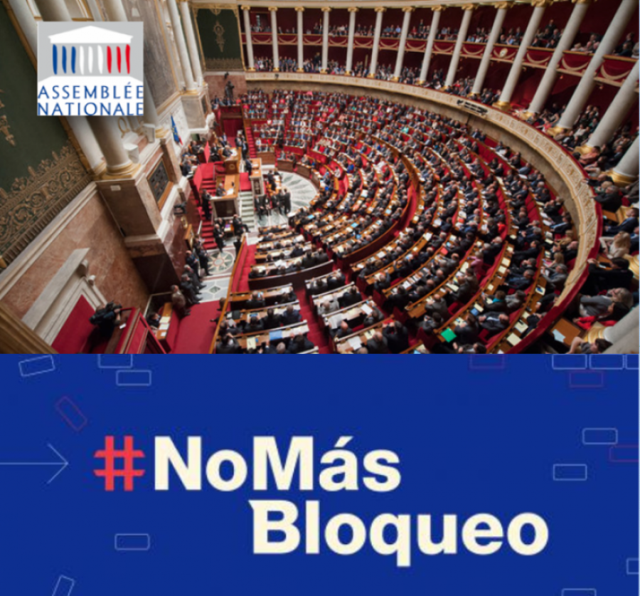Grupo de Amistad con Cuba en la Asamblea Nacional francesa remite carta a la Presidenta de la Cámara de Representantes de los Estados Unidos exigiendo el fin del bloqueo contra la Isla. Grupo de Amistad con Cuba en la Asamblea Nacional francesa remite carta a la Presidenta de la Cámara de Representantes de los Estados Unidos exigiendo el fin del bloqueo contra la Isla.