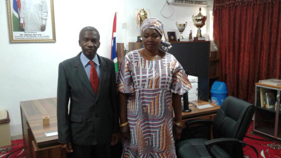 Visita a nueva alcaldesa de Banjul