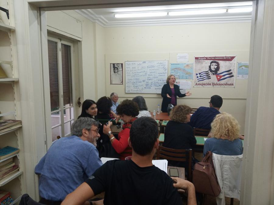 Solidarity with Cuba in Greece 