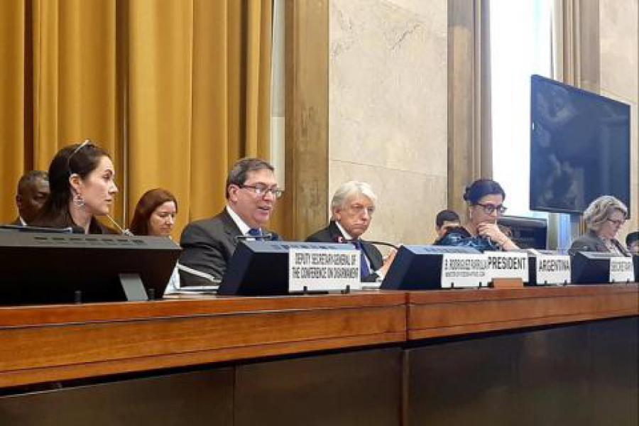Intervención del ministro de Relaciones Exteriores de la República de Cuba, Bruno Rodríguez Parrilla, en la Conferencia de Desarme. Ginebra, 24 de febrero de 2020 