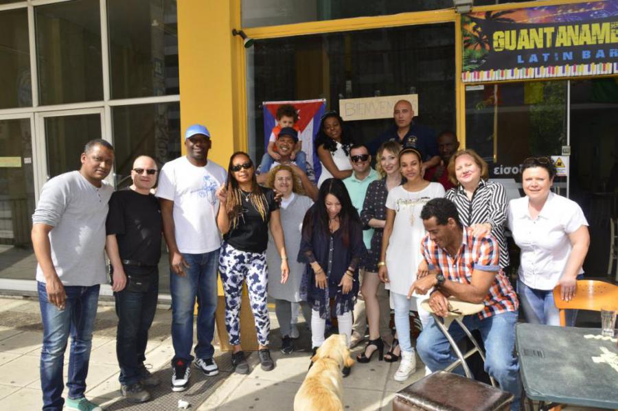 Cuban residents in Thessaloniki, Greece celebrated May day