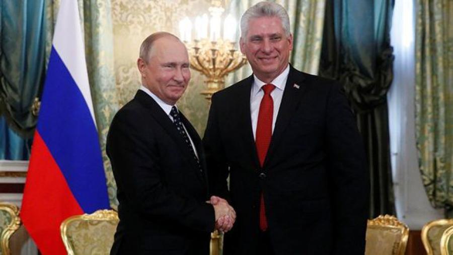 Visita presidente cubano Miguel Díaz Canel Bermúdez a la Federación de Rusia