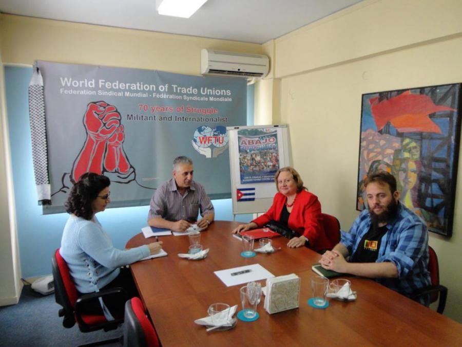 Recibe Sec General FSM a Embajadora de Cuba en Grecia