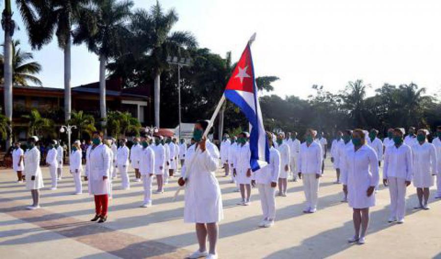 Envía Cuba brigada de enfermería a Barbados para enfrentar el COVID-19 Envía Cuba brigada de enfermería a Barbados para enfrentar el COVID-19