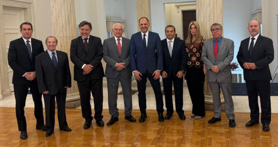 Canciller Gerapetritis recibe a Jefes de Misiones del Grupo de América Latina y El Caribe acreditados en Grecia 