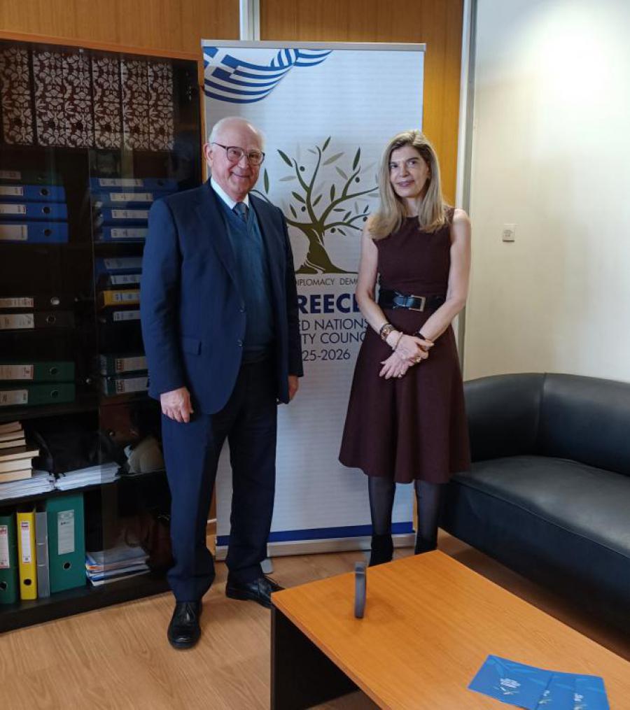 GENERAL DIRECTOR OF INTERNATIONAL ORGANIZATIONS OF THE HELLENIC FOREIGN OFFICE RECEIVES THE AMBASSADOR OF CUBA