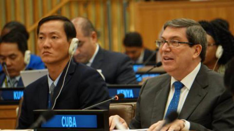 Intervención de Bruno Rodríguez Parrilla, ministro de Relaciones Exteriores de la República de Cuba. Reunión Ministerial del Buró de Coordinación Del MNOAL. Nueva York, 26 de Septiembre de 2019