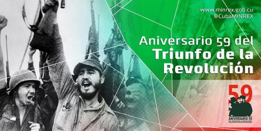 Feliz 59 Aniversario del triunfo de la Revolución
