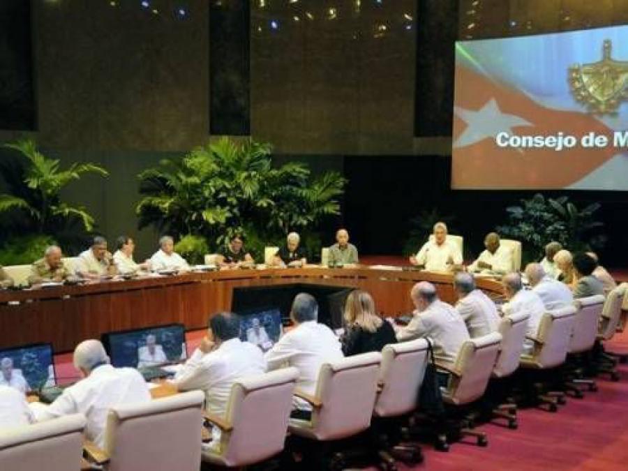 Reunión del Consejo de Ministros del pasado 24 de julio de 2018. Foto: Estudios Revolución / Archivo de Cubadebate