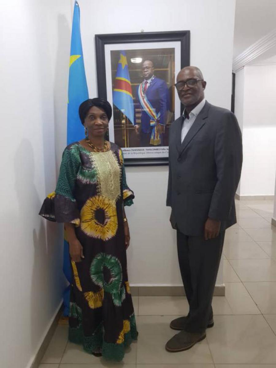 Rencontre entre l'ambassadeur de Cuba et la chargée d'affaires de la République démocratique du Congo