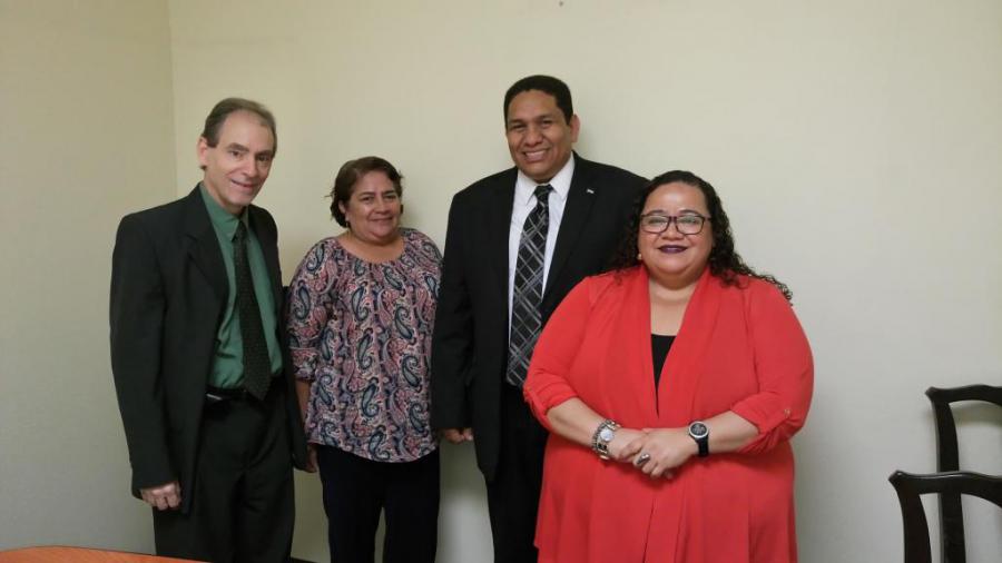 En la Cancilleria con el secretario de Cultura, arte y Deportes