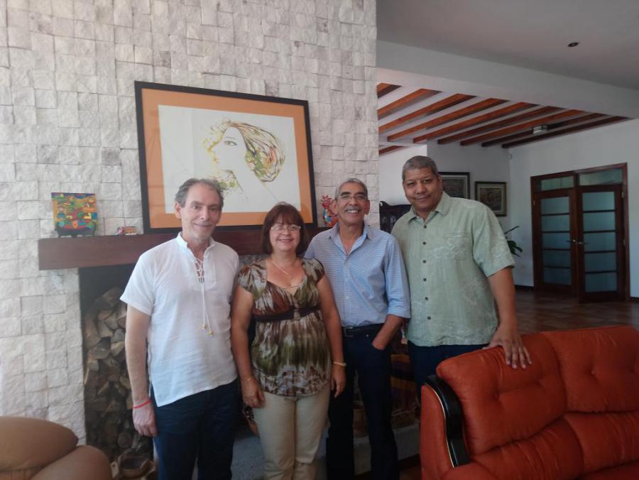 Sergio Abel pdte. de la ACRH junto a Katy Paez, del ICAP