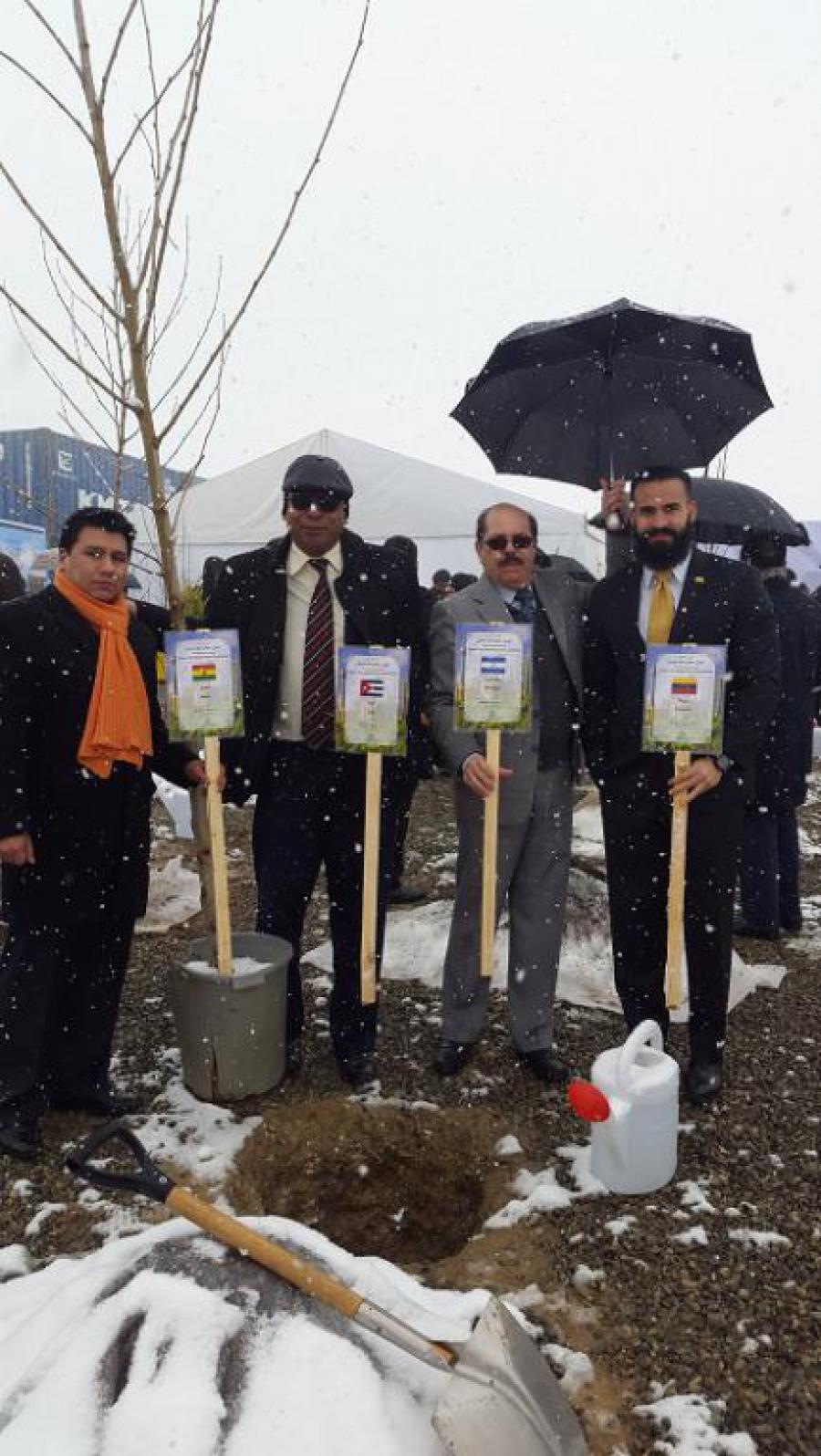 ALBA was present at the tree planting ceremony in Tehran