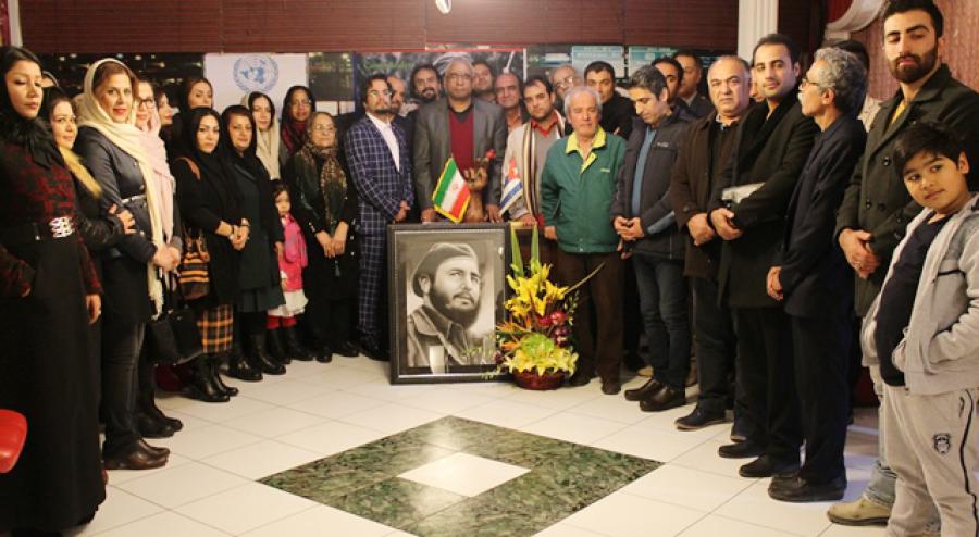 Iran-Cuba Friendship Association joined in homage to Fidel and the Revolution