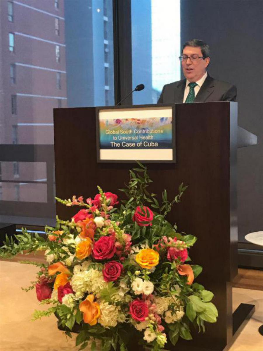Remarks by Cuban Foreign Minister Bruno Rodriguez Parrilla on the occasion of the launching of the Medicc Magazine. New York, September 24, 2019.
