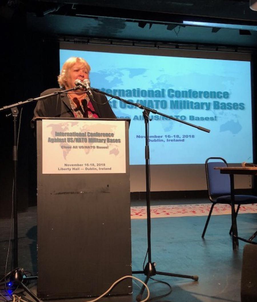 “El Mundo no necesita armamentos, necesita Alimentos; el Mundo no necesita armamentos, necesita Medicamentos; el Mundo no necesita armas; necesita Solidaridad”. Aleida Guevara, Conferencia Internacional en Irlanda, contra Bases Militares de EEUU y la OTAN.