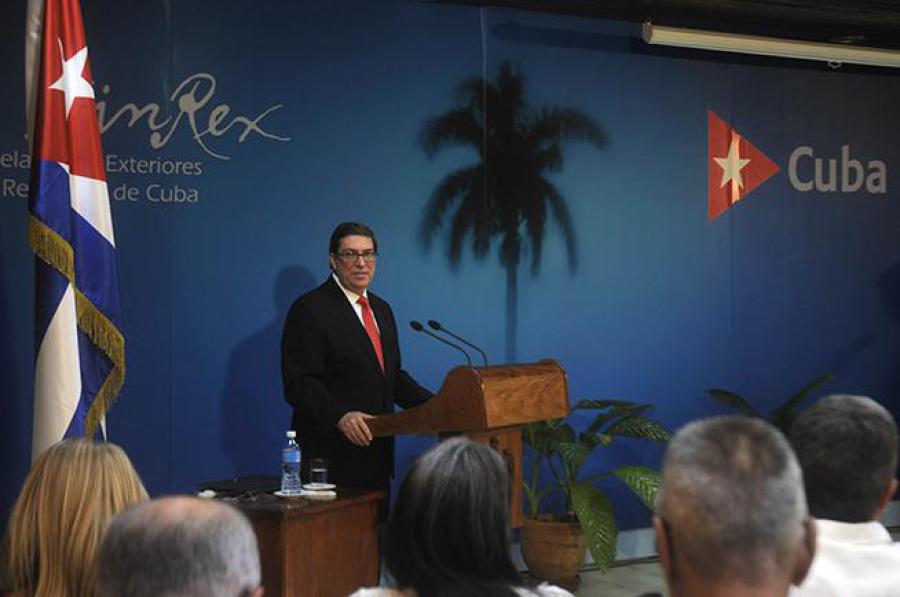 Texto íntegro de la conferencia de prensa desarrollada este miércoles por el ministro de Relaciones Exteriores de Cuba, Bruno Rodríguez, sobre las nuevas maniobras de Estados Unidos contra la Mayor de las Antillas.