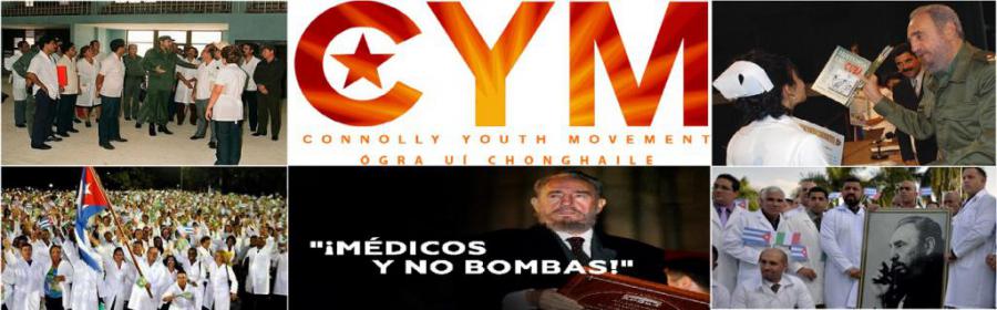 El Embajador cubano en Irlanda sostiene conferencia con miembros del Movimiento Juvenil Connolly.