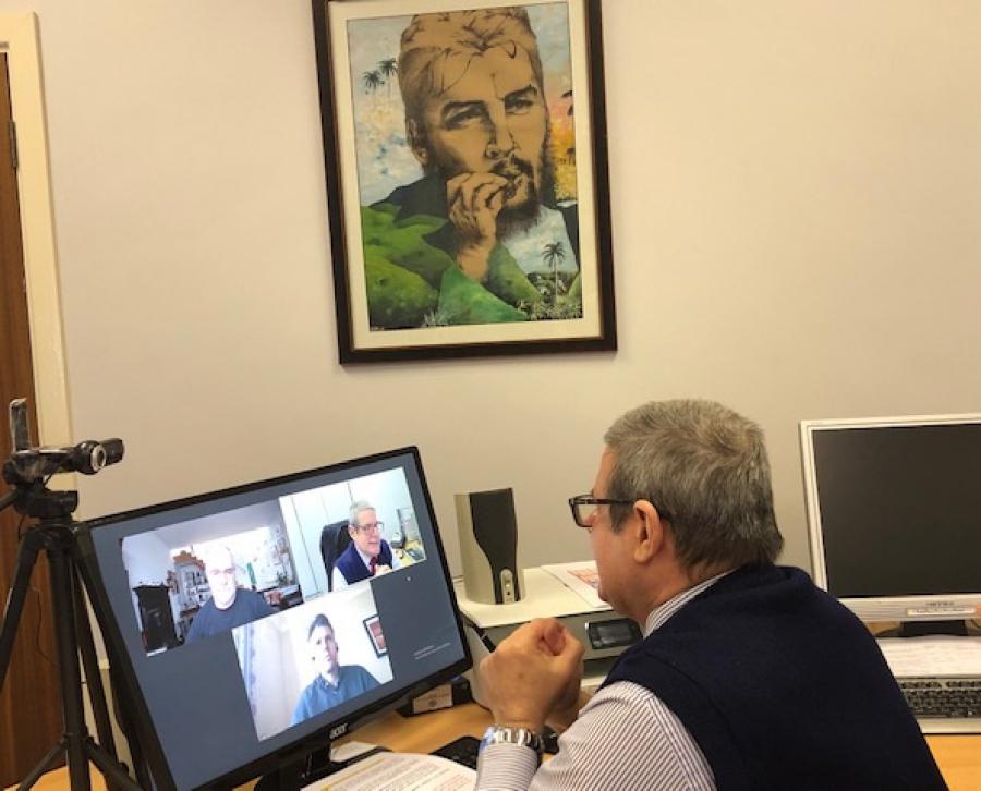 Embajador de Cuba en Dublín sostuvo encuentro de trabajo con Director para América Latina y el Caribe de la cancillería irlandesa.