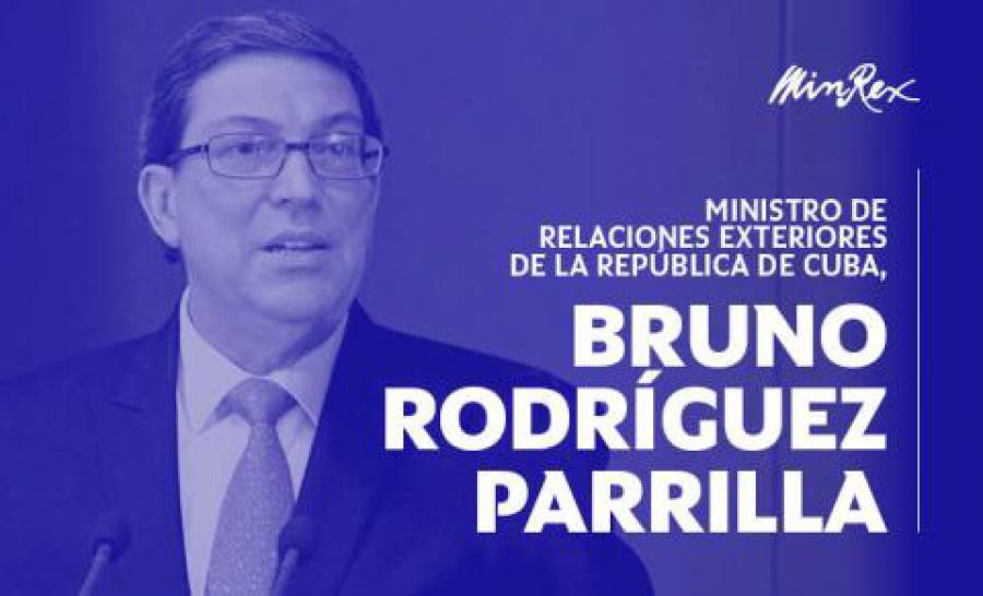 Denuncia Canciller cubano silencio mediático sobre aportes de Cuba contra Covid-19.