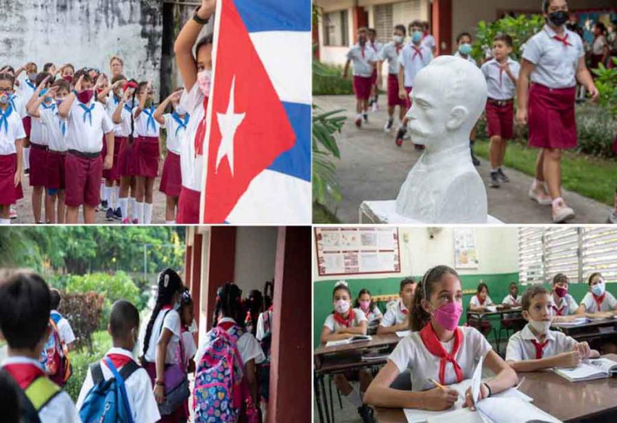 El Ministerio de Educación decidió dedicar el curso a «los 130 años de la caída en combate del Héroe Nacional José Martí y al aniversario 65 del proceso de transformación de cuarteles en escuela, liderado por el líder histórico de la Revolución Cubana, Fidel Castro». 
