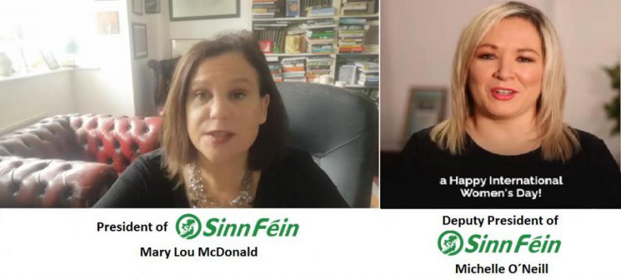 Felicitaciones a la Mujer cubana de las máximas líderes del Partido Sinn Fein.