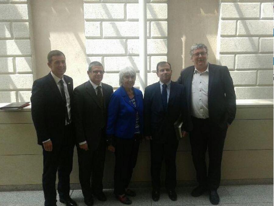Fernando González Llort lleva mensaje al Grupo inter Parlamentario irlandés de amistad con Cuba.