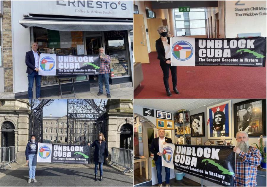 Crecen expresiones de la solidaridad irlandesa frente al criminal bloqueo a Cuba. Crecen expresiones de la solidaridad irlandesa frente al criminal bloqueo a Cuba.