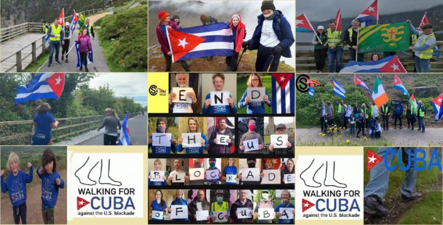 Campaña Caminando por Cuba contra el bloqueo de Estados Unidos, cumplirá importante etapa en Dublín. Campaña Caminando por Cuba contra el bloqueo de Estados Unidos, cumplirá importante etapa en Dublín.